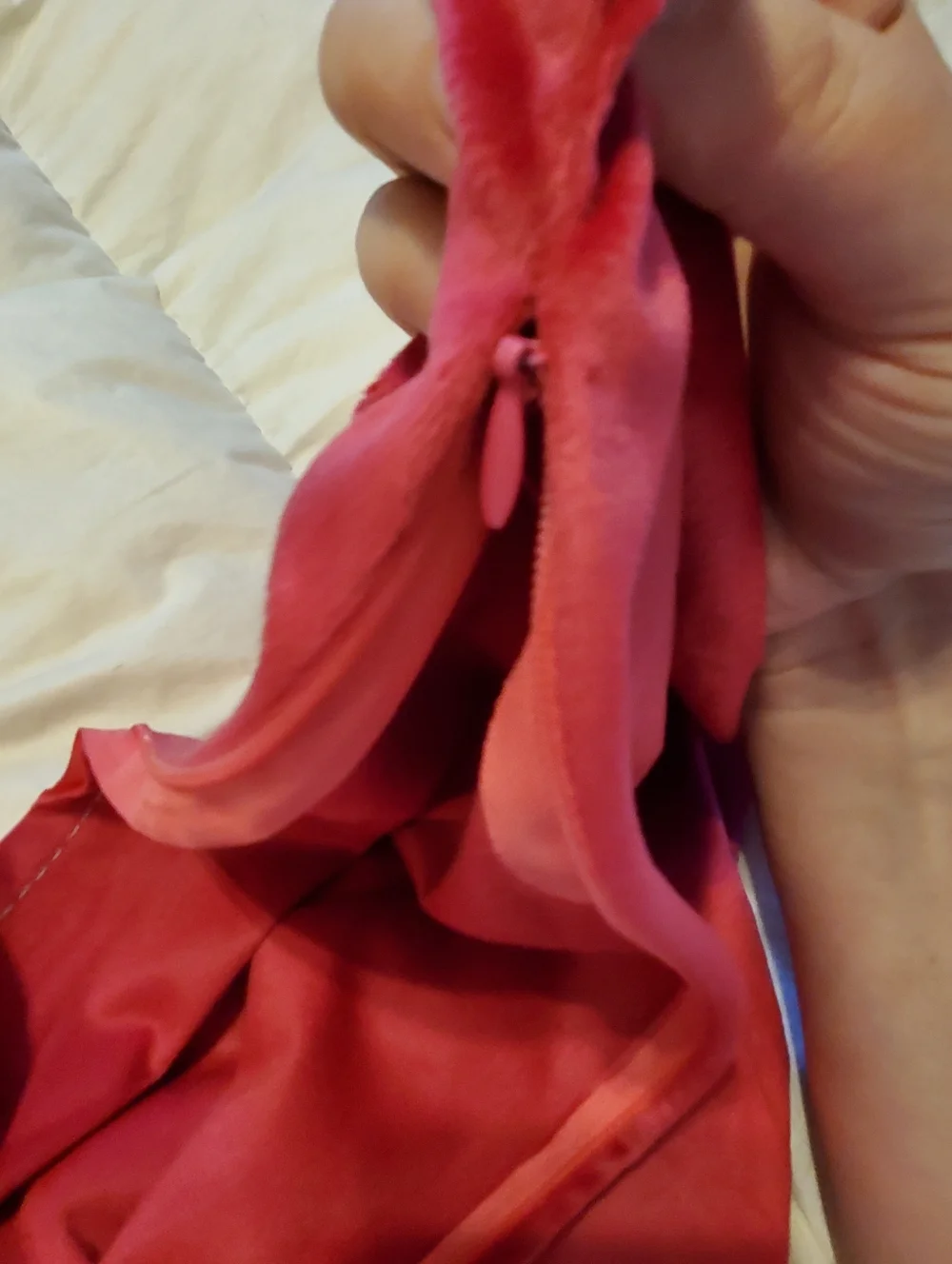 Satin Square Velour Throw Pillowcase in Hot Pink